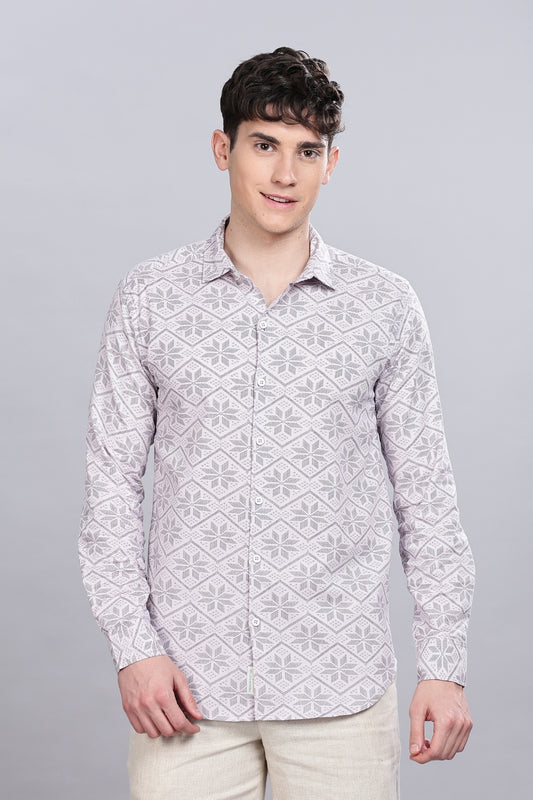 Kuvio Geometri Printed Shirt