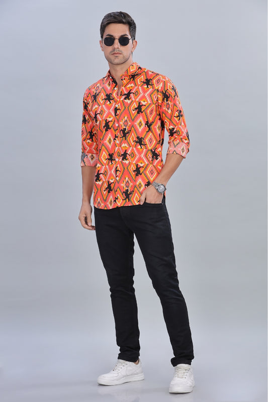 Black Horse Printed Shirt