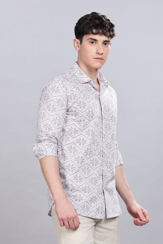 Kuvio Geometri Printed Shirt