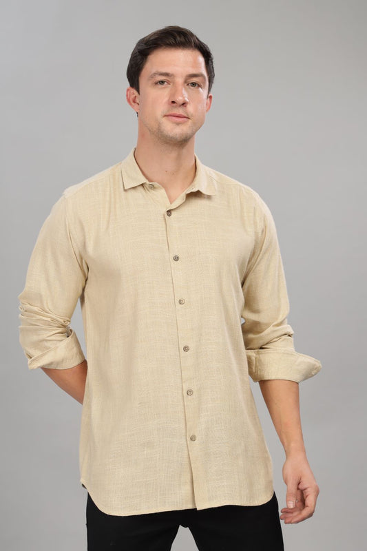Beige Milaan Linen Shirt