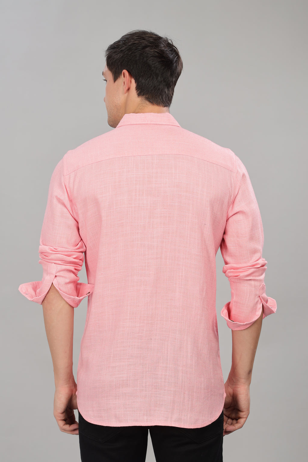 Pink Milaan Linen Shirt