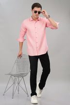 Pink Milaan Linen Shirt