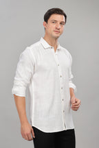 White Milaan Linen Shirt