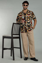 The Pop Art Muse Printed Camp Shirt