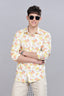 Pastel Floral Linen Printed Shirt