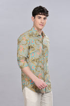 Ouro Floral Printed Shirt