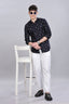 Navy Boat Club Printed Shirt