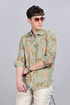 Ouro Floral Printed Shirt