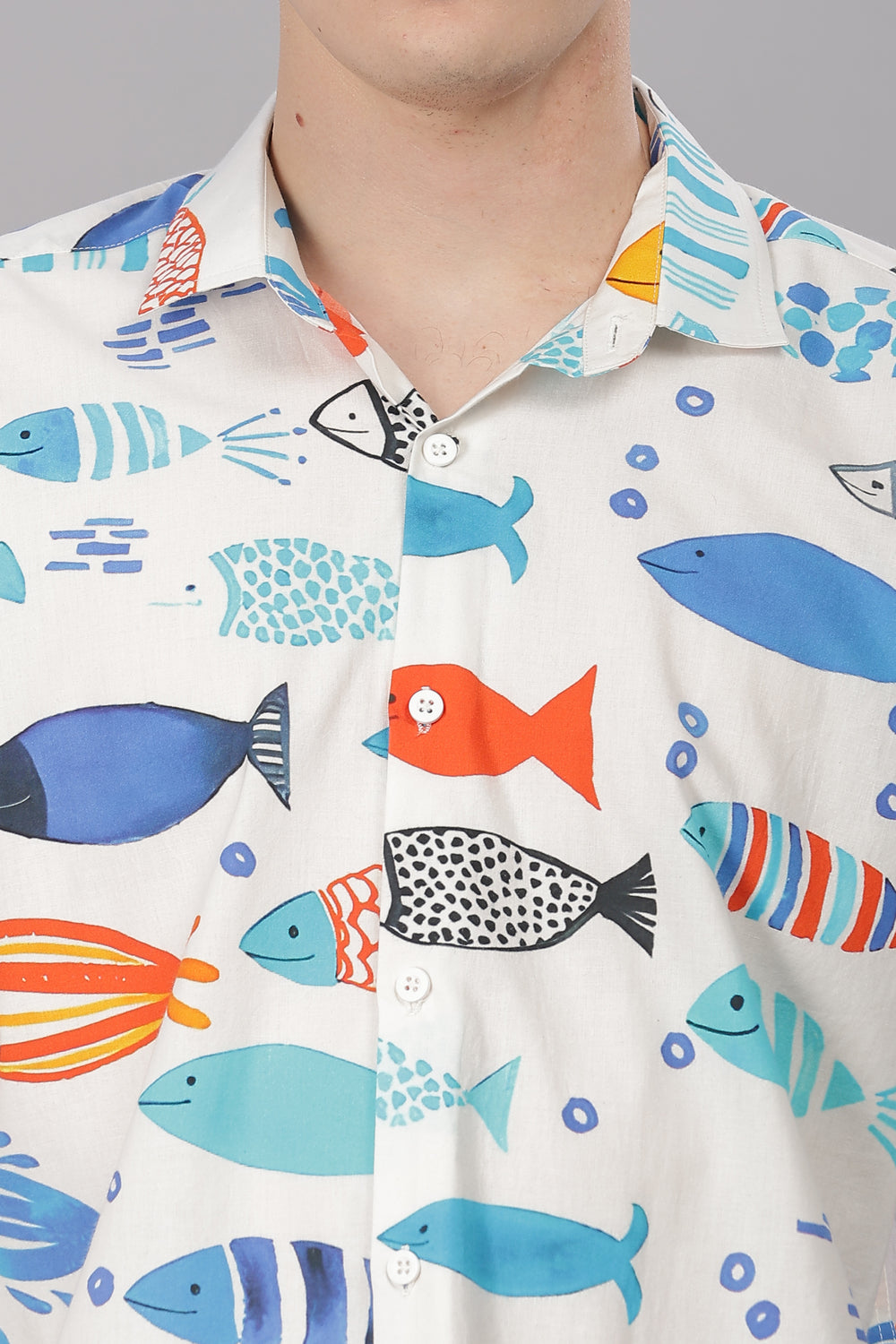 Aqua Printed Shirt