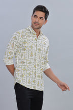 Block Floral Printed Shirt