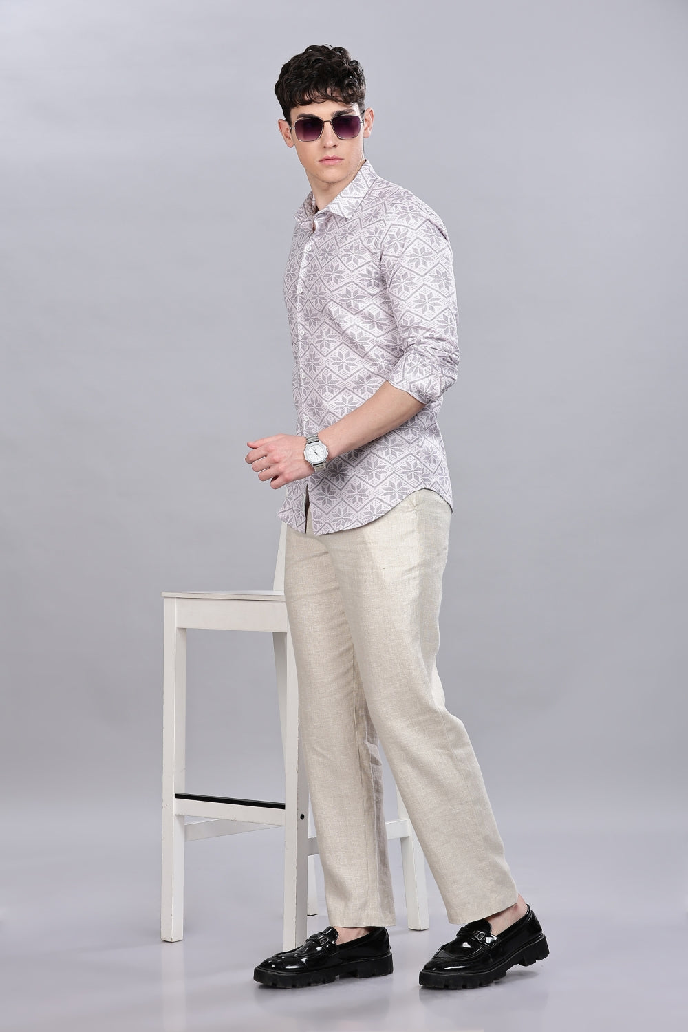 Kuvio Geometri Printed Shirt