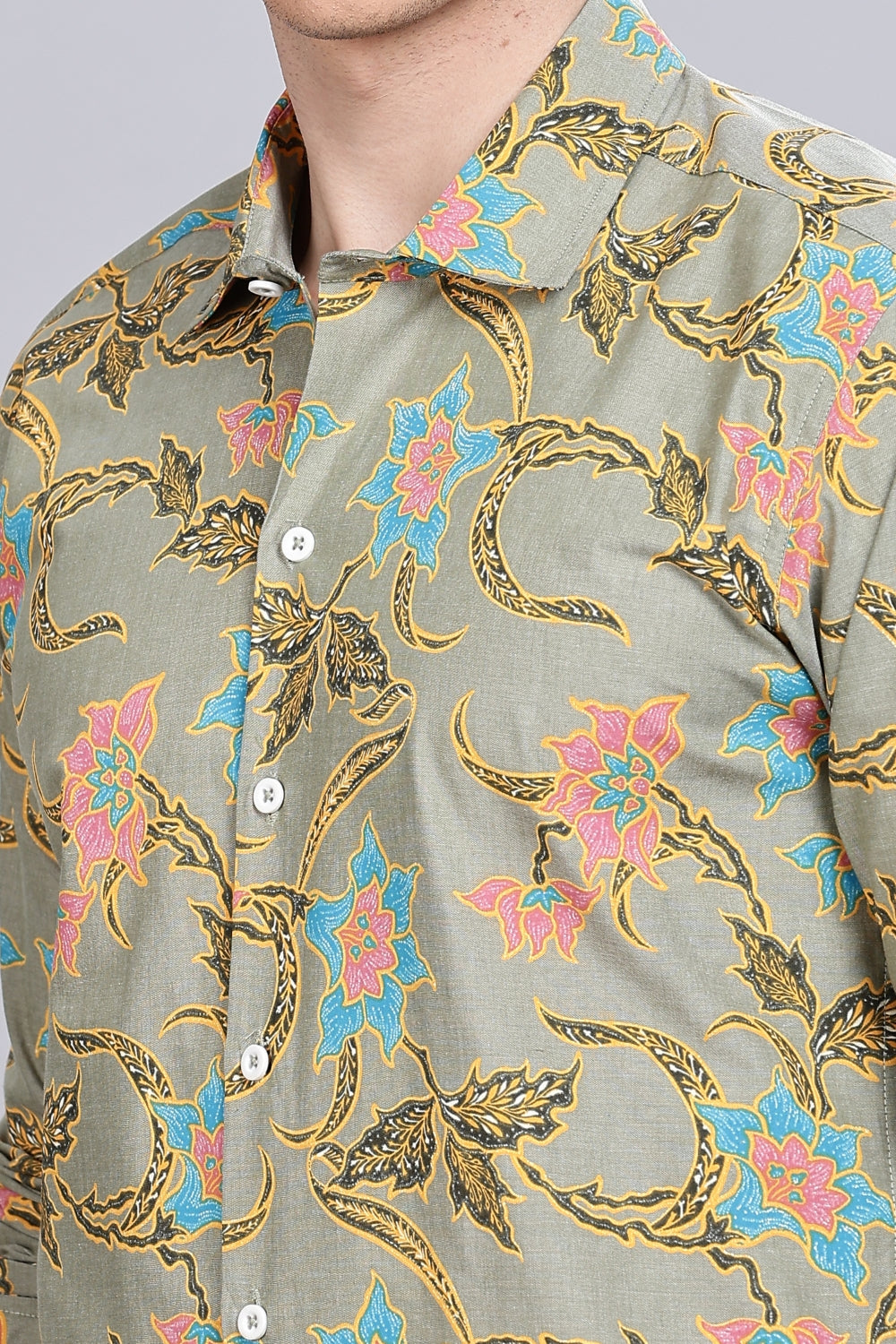 Ouro Floral Printed Shirt