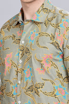 Ouro Floral Printed Shirt
