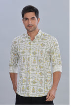 Block Floral Printed Shirt