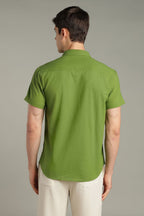 The Verdant Street Lamp Embroidered Shirt