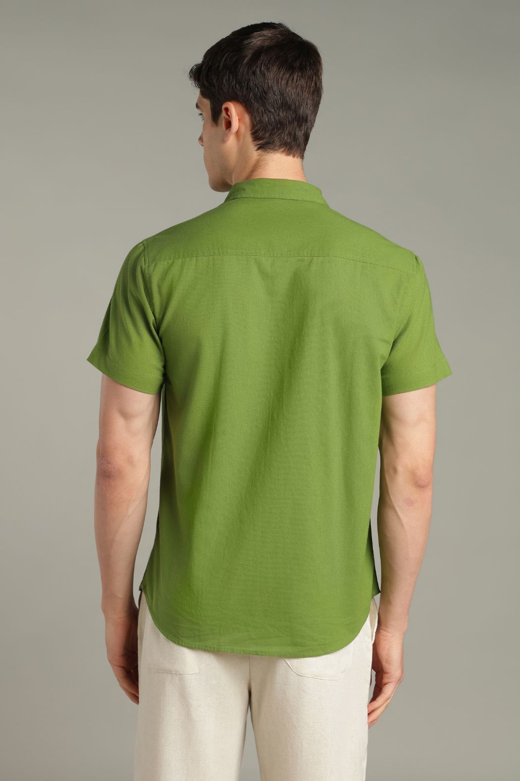 The Verdant Street Lamp Embroidered Shirt