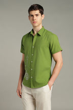 The Verdant Street Lamp Embroidered Shirt