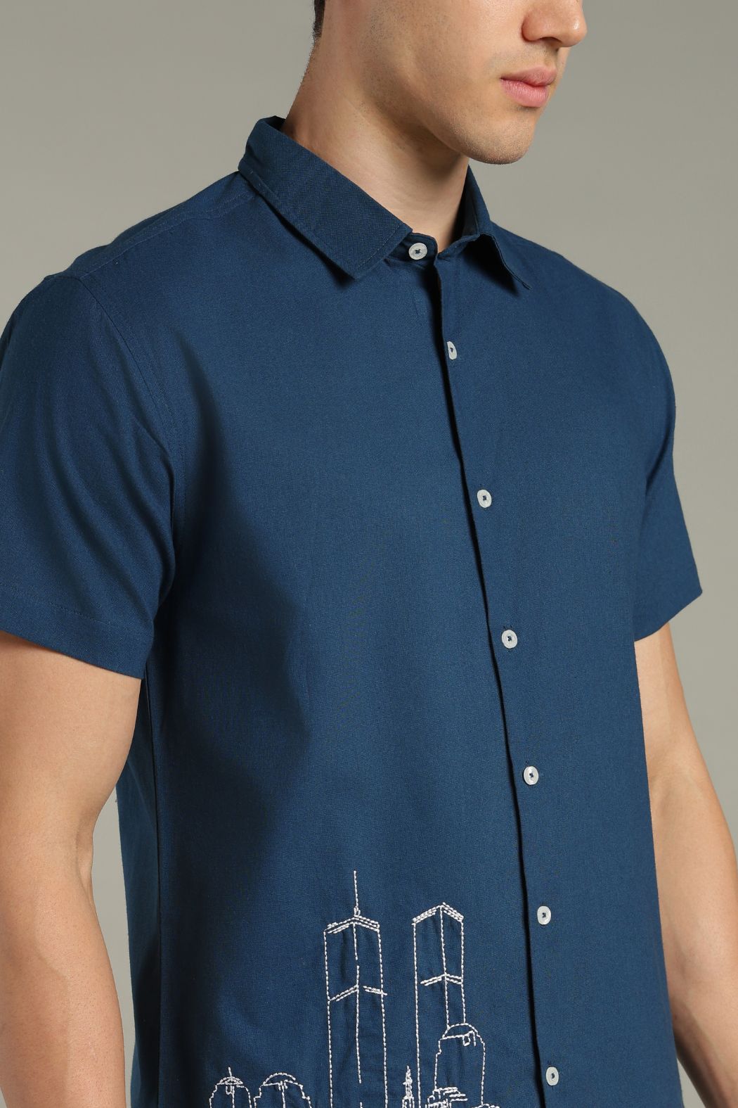 The Skyline Embroidered Short Sleeve Shirt