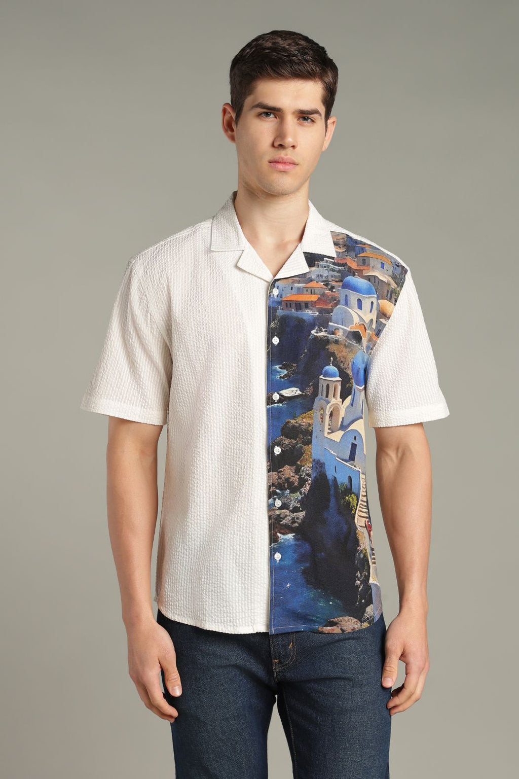 The Mediterranean Escape Split Resort Shirt