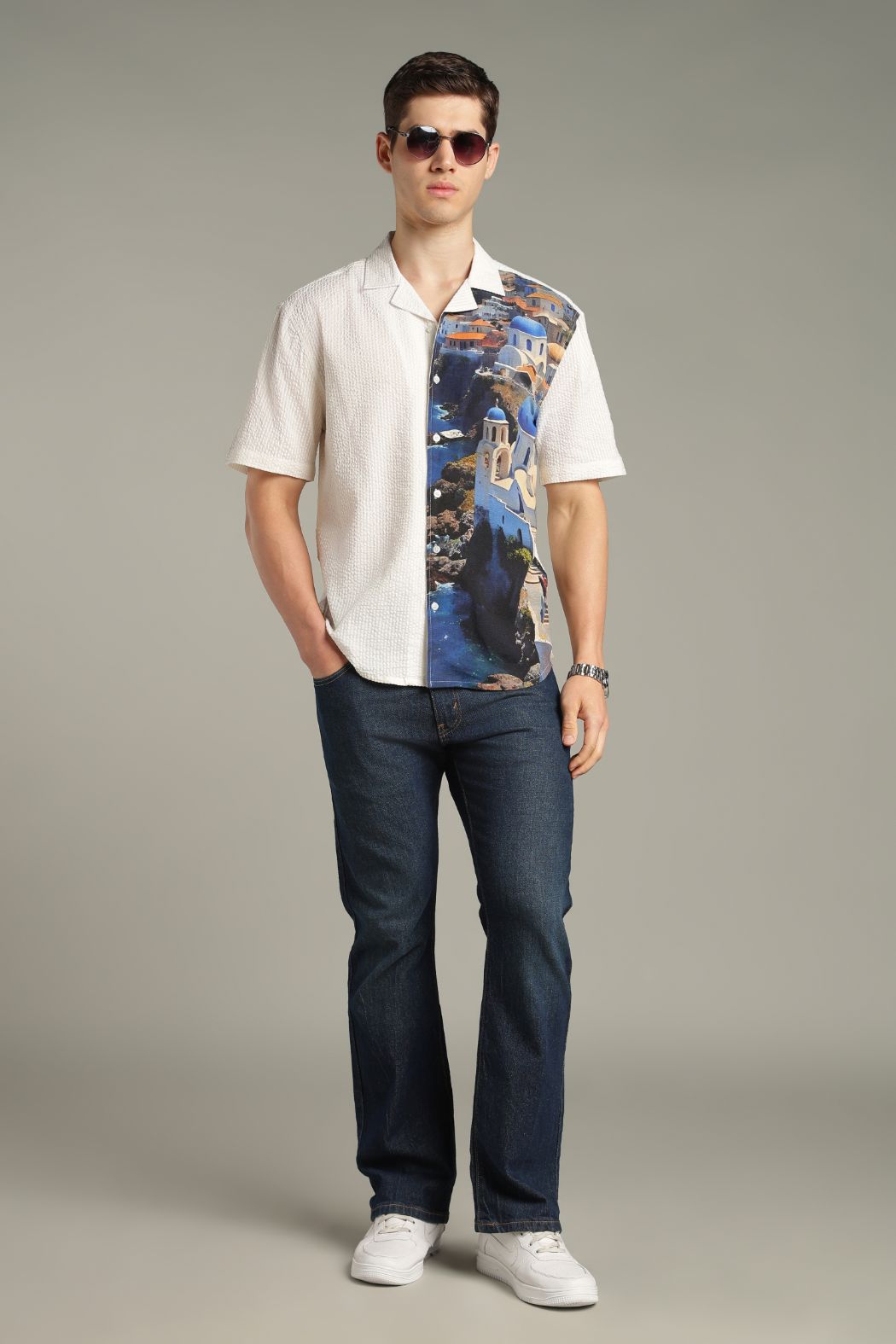 The Mediterranean Escape Split Resort Shirt