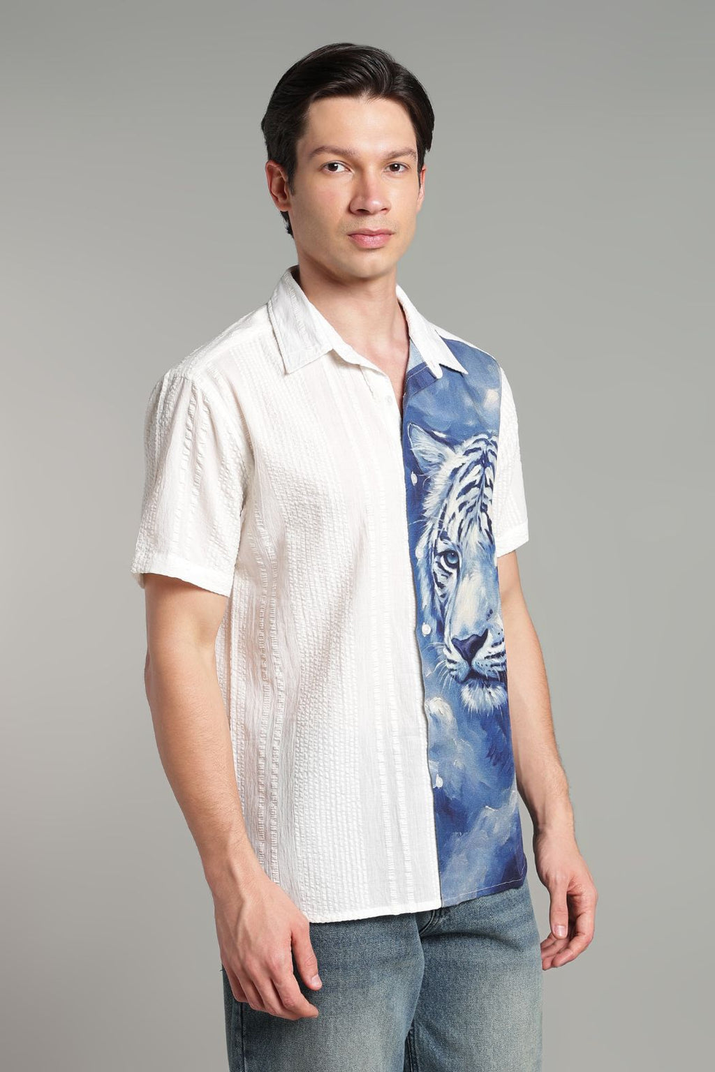 The Frost Tiger Split Graphic Shirt