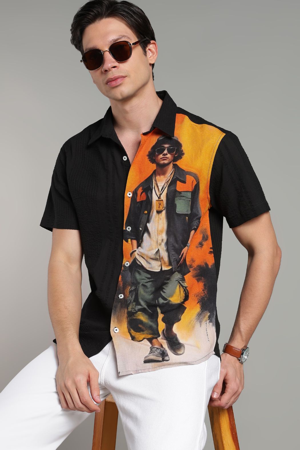 The Sunset Wanderer Graphic Camp Shirt
