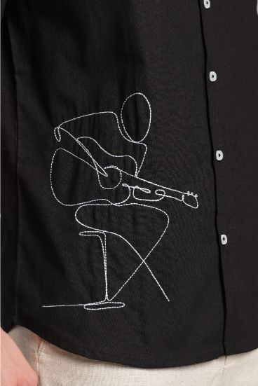 The Acoustic Session Embroidered Short Sleeve Shirt