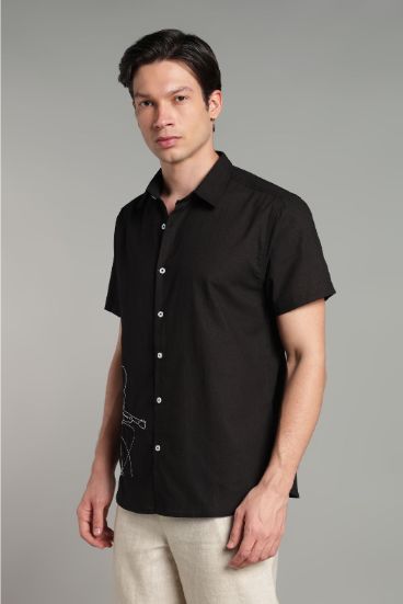 The Acoustic Session Embroidered Short Sleeve Shirt