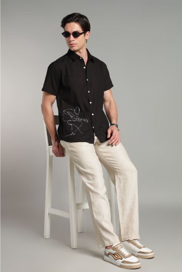 The Acoustic Session Embroidered Short Sleeve Shirt