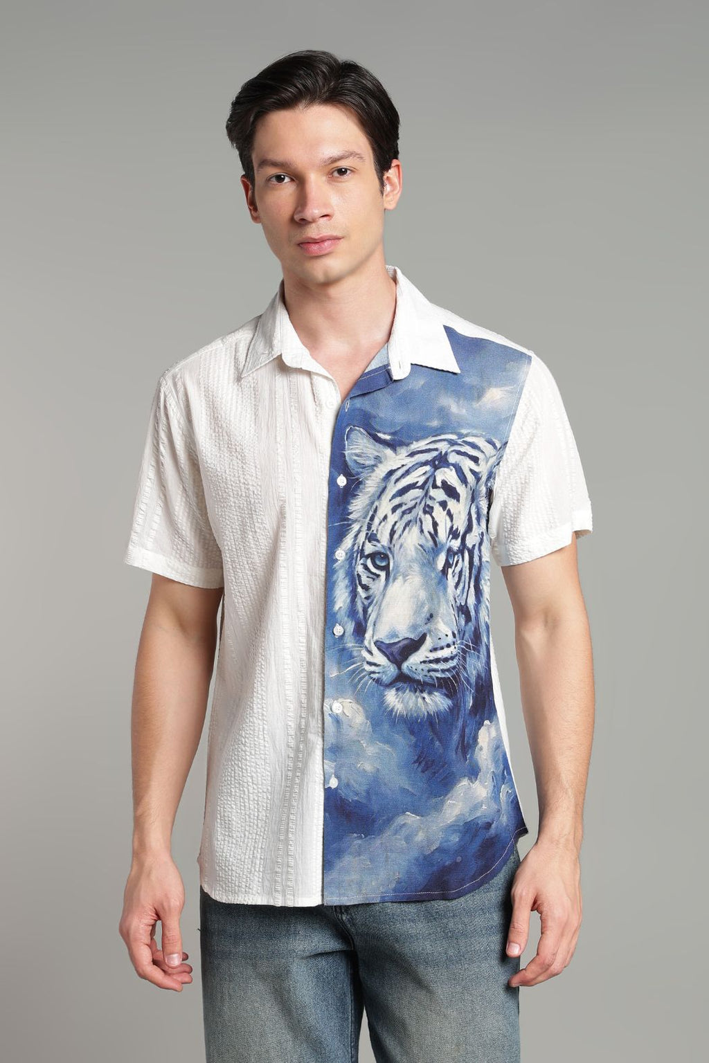 The Frost Tiger Split Graphic Shirt