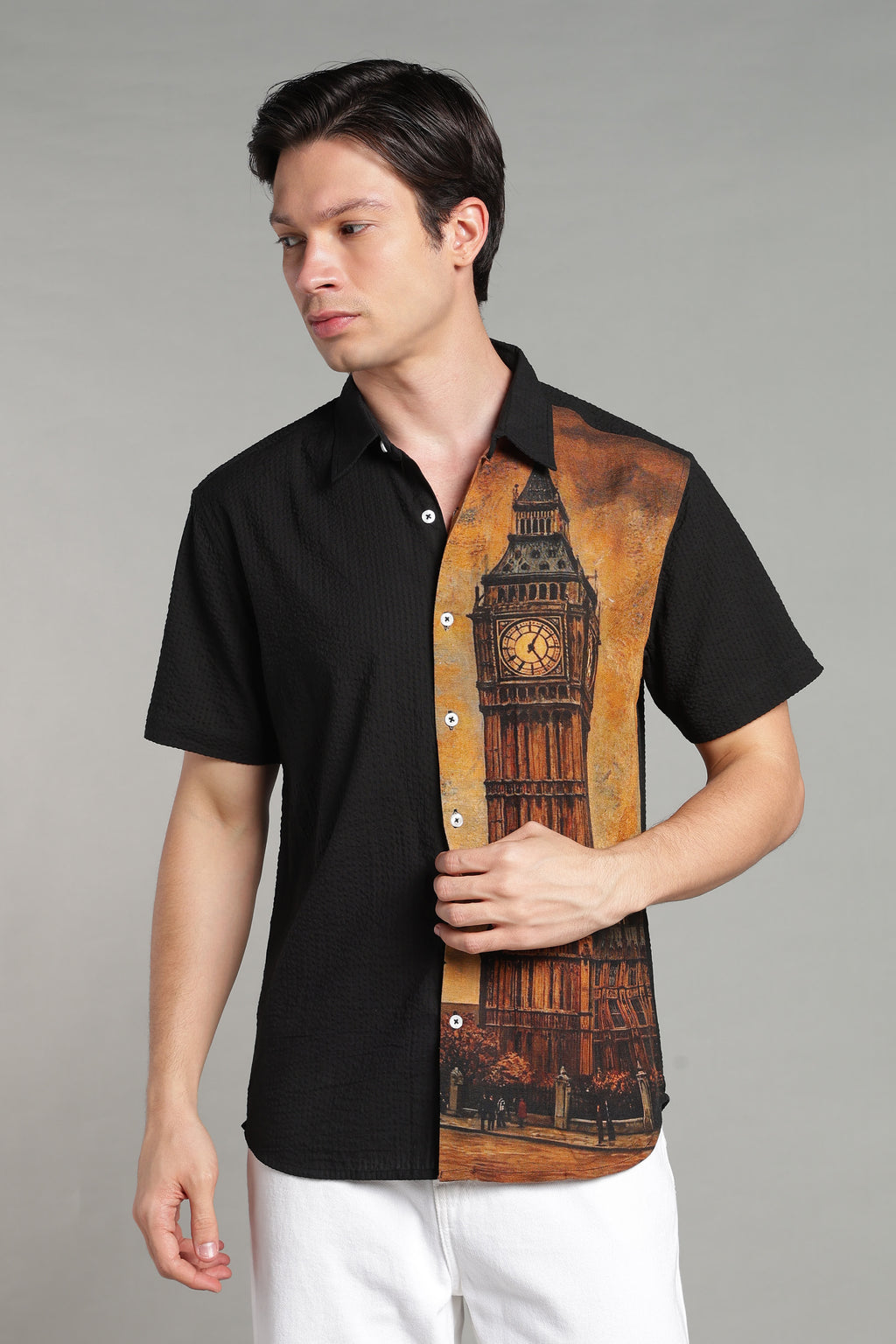 The London Calling Graphic Camp Shirt