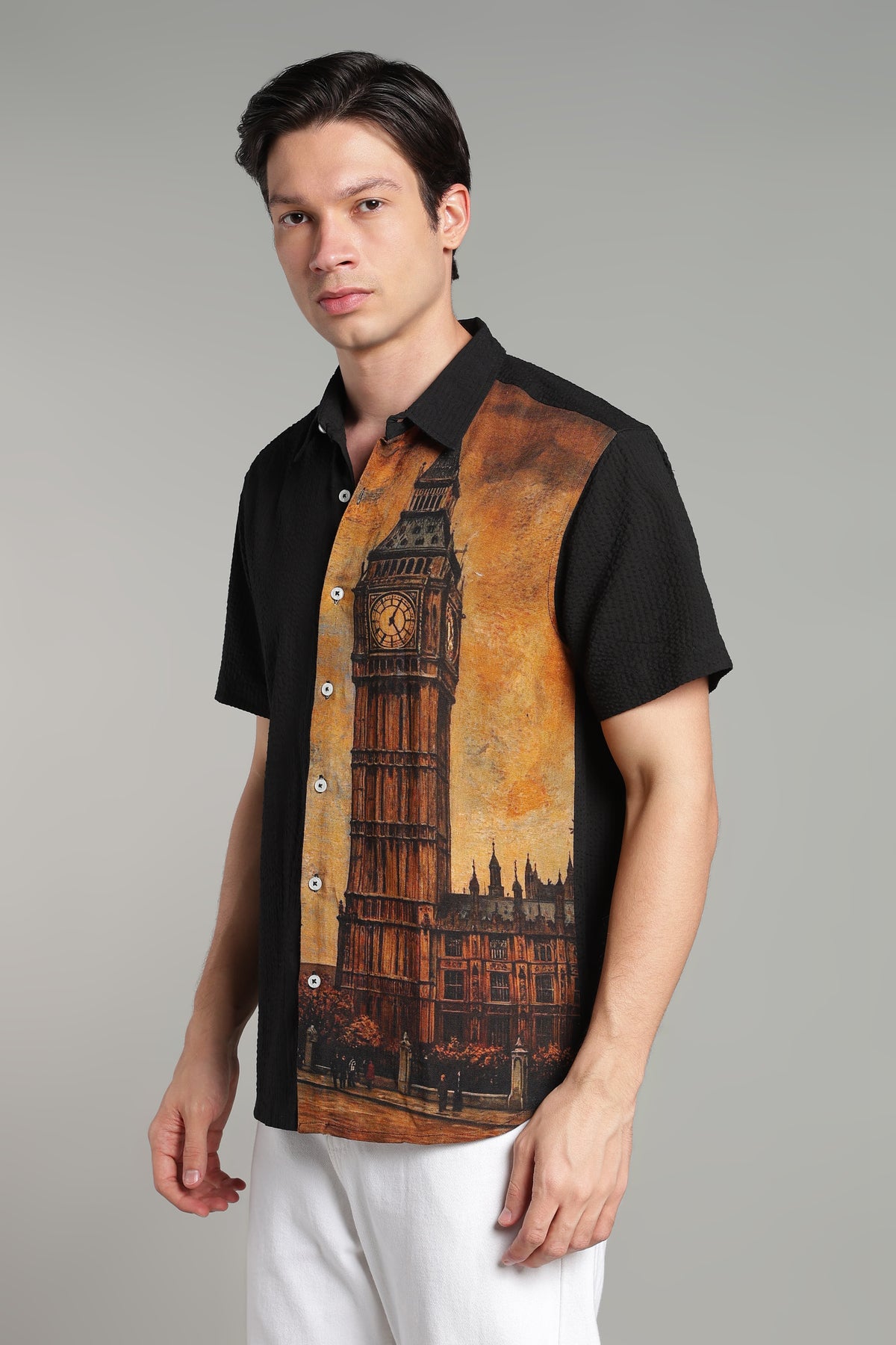 The London Calling Graphic Camp Shirt