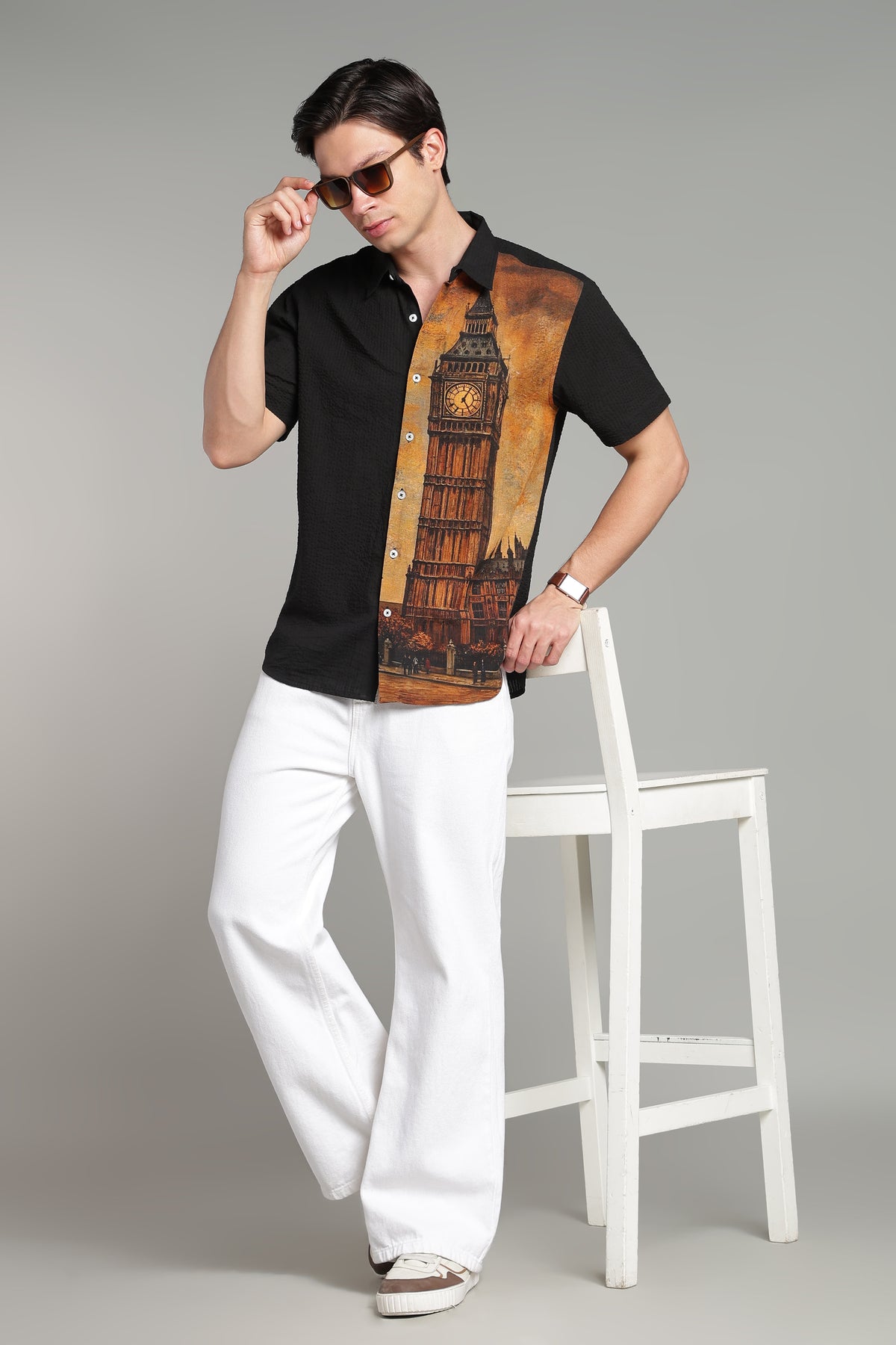 The London Calling Graphic Camp Shirt