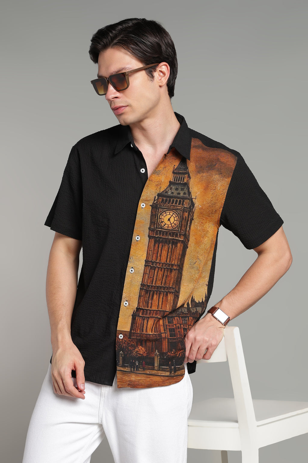 The London Calling Graphic Camp Shirt
