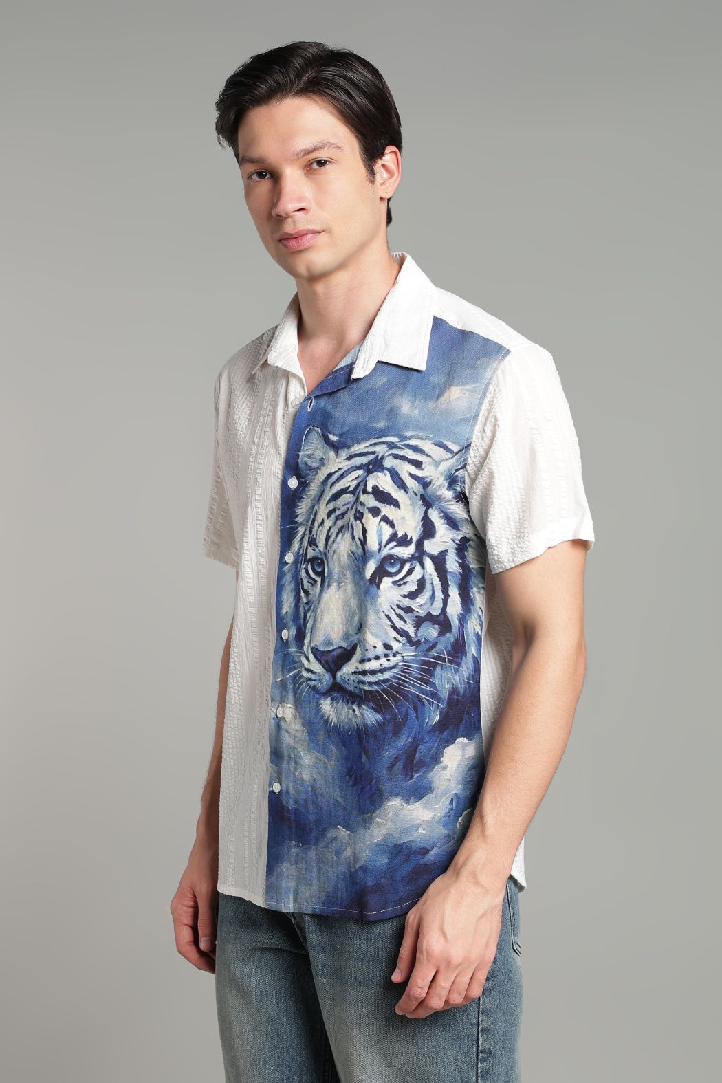The Frost Tiger Split Graphic Shirt