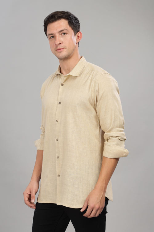 Beige Milaan Linen Shirt