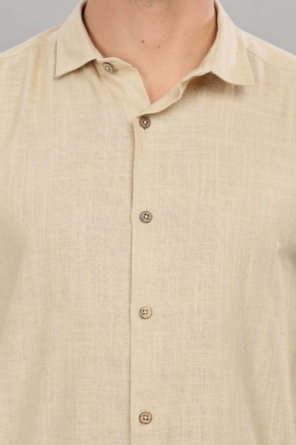 Beige Milaan Linen Shirt