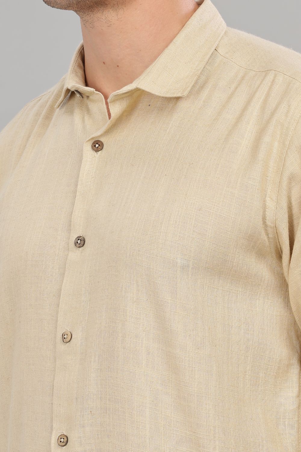 Beige Milaan Linen Shirt